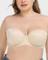 Versatile Underwire Bandeau Bra With Removable Straps